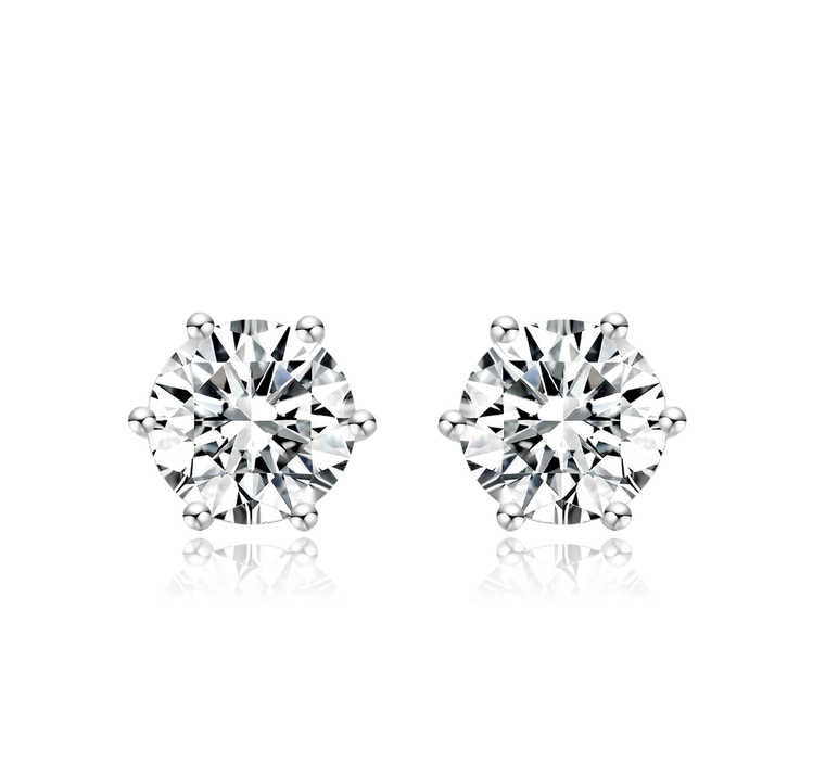 ダイヤモンドシェイプスタッドピアス 2.01ct Pt950 総重量2.62g
