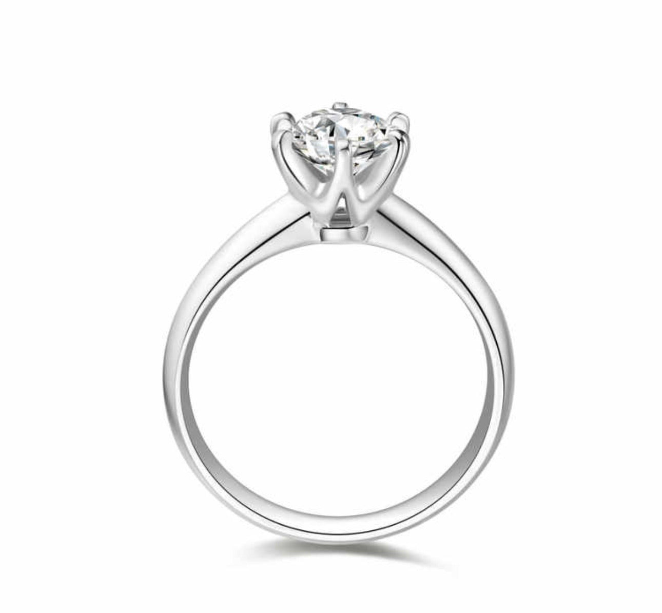 ソリティアソリティアリング　1.03ct　pt950　鑑定書付き　