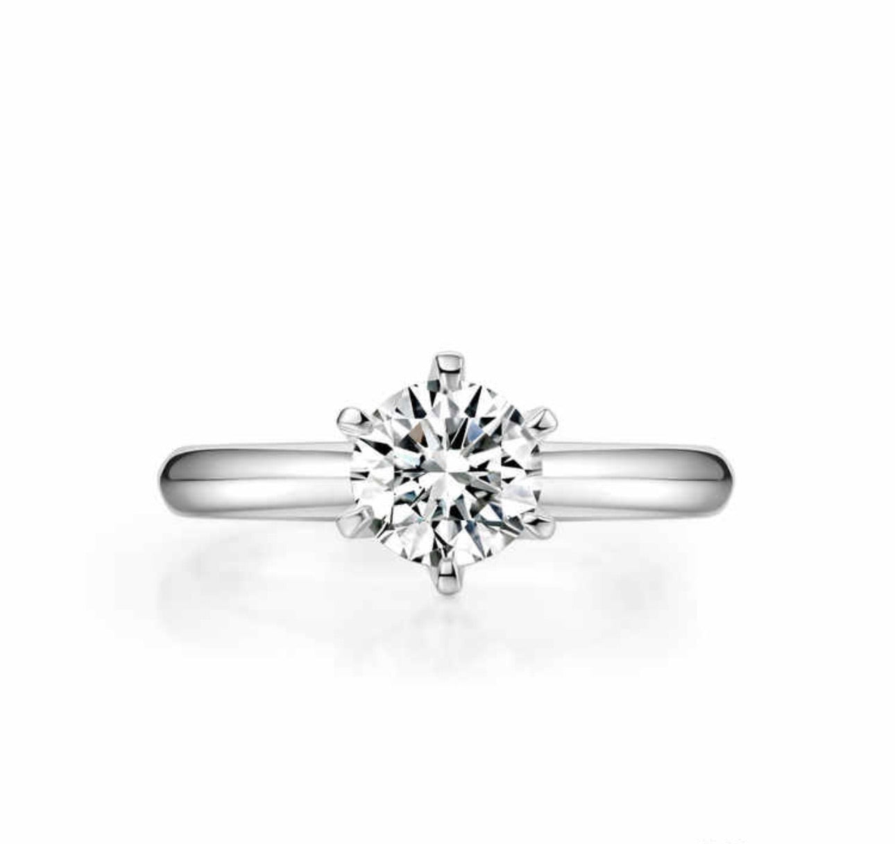 ソリティアソリティアリング　1.03ct　pt950　鑑定書付き　