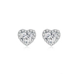ハートホックピアス 主石1.042ct 副石0.271ct K18ホワイトゴールド 総重量2.01g