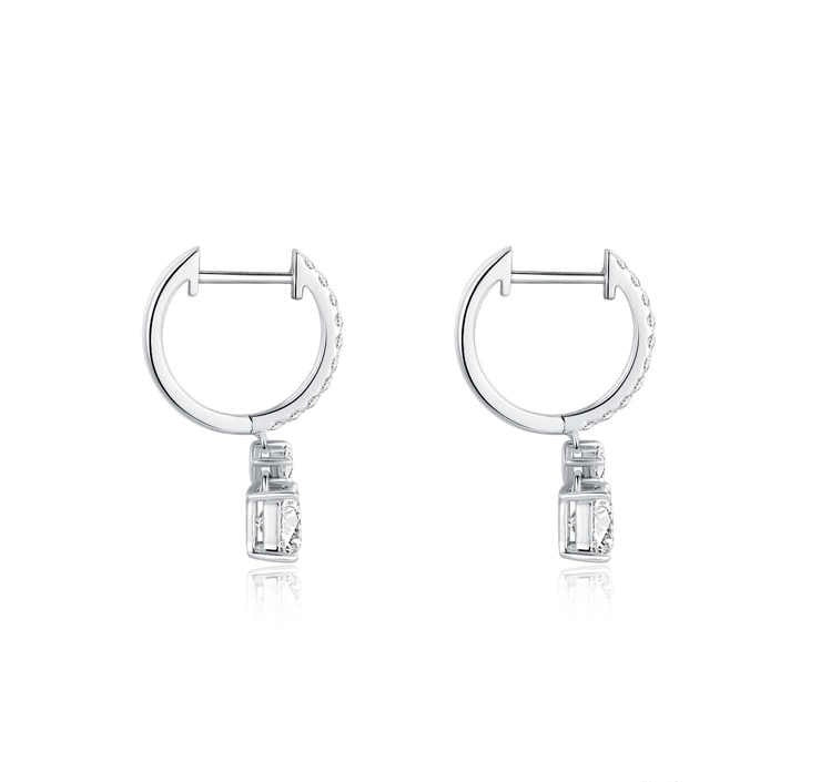 マーキスカットスタッドピアス 主石1.103ct 副石0.363ct K18 イエローゴールド ホワイトゴールドに変更可 総重量2.7g