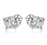 ミックスカットスタッドピアス 0.83ct K18イエローゴールド ホワイトゴールドに変更可 総重量1.24g