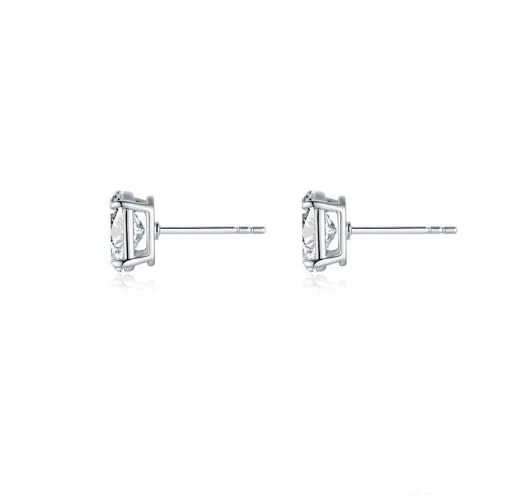 リーフダングルピアス 0.997ct K18ホワイトゴールド 総重量1.36g