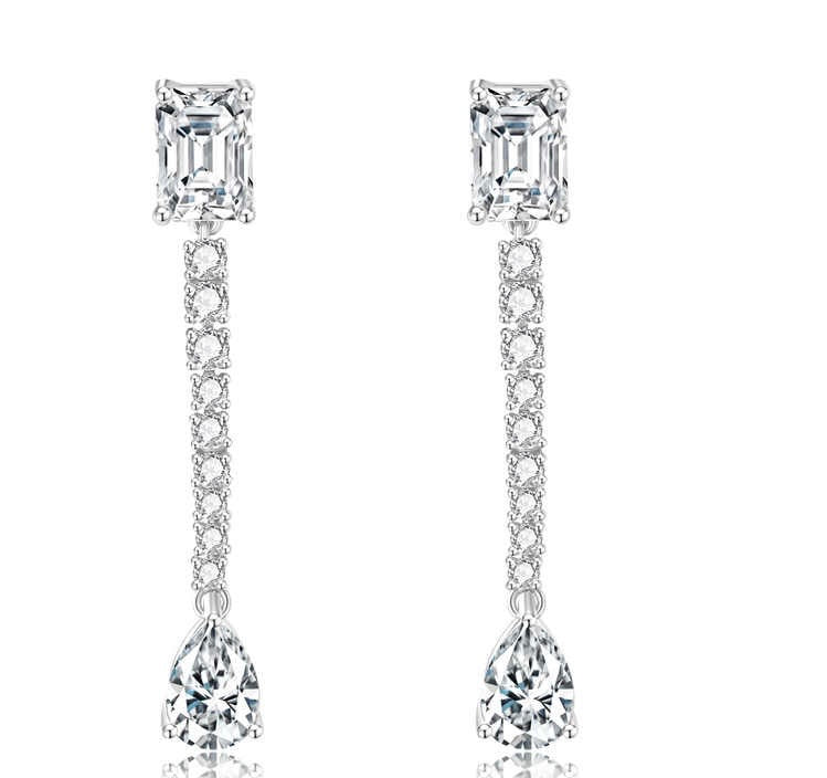 ハニカムティアドロップスタッドピアス 2.041ct 副石1.492ct K18イエローゴールド ホワイトゴールドに変更可 4.1g