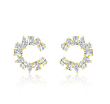 シーシェイプスタッドピアス 主石0.567ct 副石0.987ct K18イエローゴールド2.48g