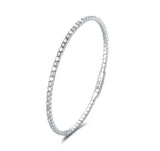 ビーズブレスレット 0.185ct K18ホワイトゴールド 総重量5.79g