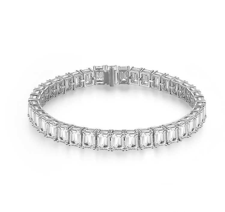 テニスブレスレット 14.979ct Pt950 16.5cm 総重量18.28g