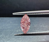 ピンクラボダイヤモンド 1.06ct マーキスカット VS1 鑑定書付き