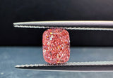 ピンクラボダイヤモンド 1.27ct ラウンドカット VS1 鑑定書付き